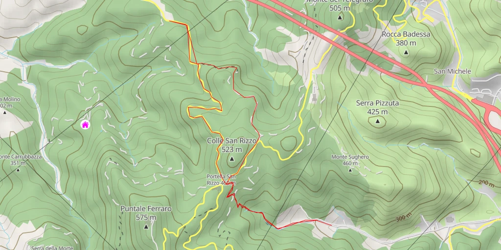 Map of the trail for Strada statale Settentrionale Sicula - Strada statale Settentrionale Sicula - Messina