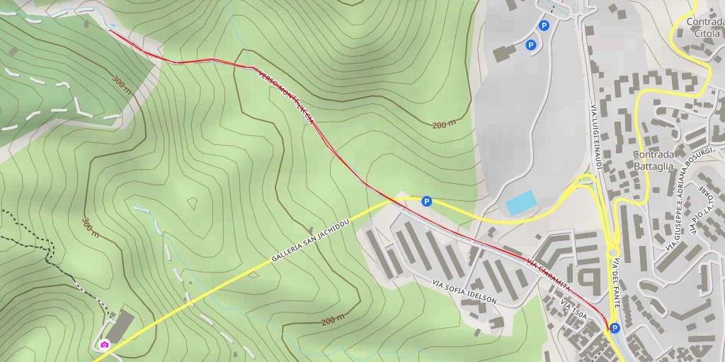 Map of the trail for Verso Monte Ciccia - Verso Monte Ciccia - Messina