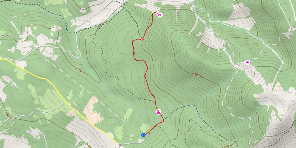 Map of the trail for AI - Faggio di San Michele - Sasso di Castalda