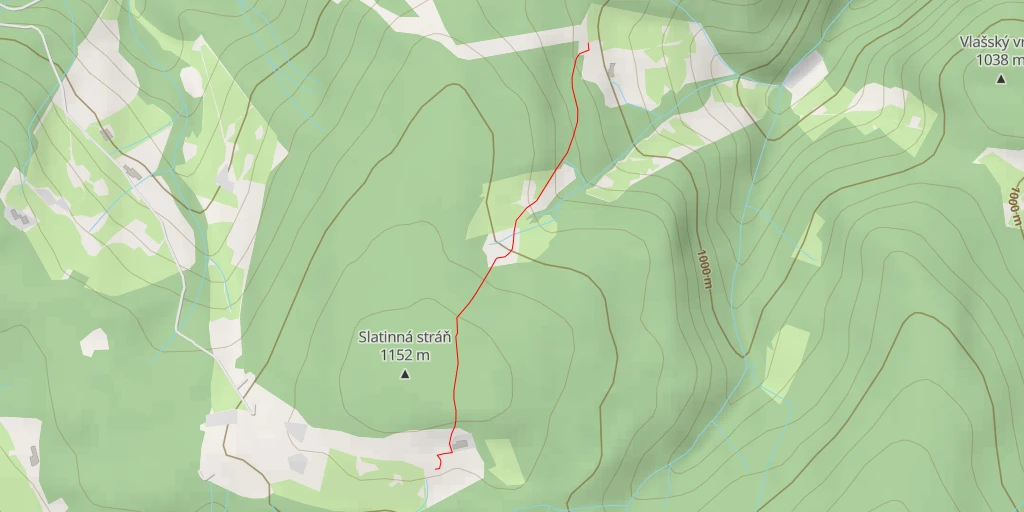 Map of the trail for Zvonička