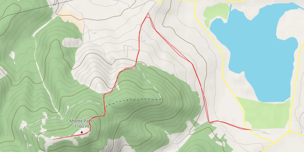 Carte de l'itinéraire :  Monte Paglia D'orgio