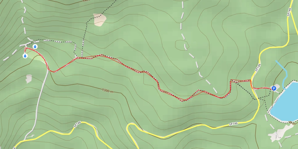 Map of the trail for AI - Fontana delle Brecce