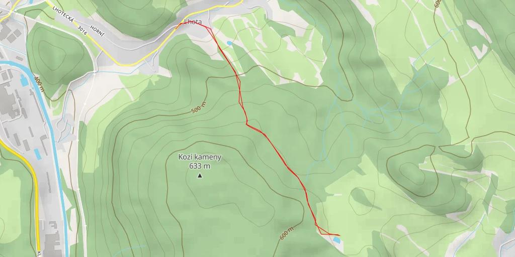 Map of the trail for Kozí Trail - Kozí Trail