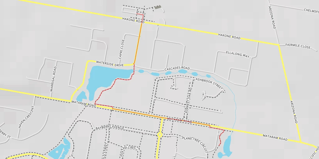 Map of the trail for Applegum Place - Applegum Place