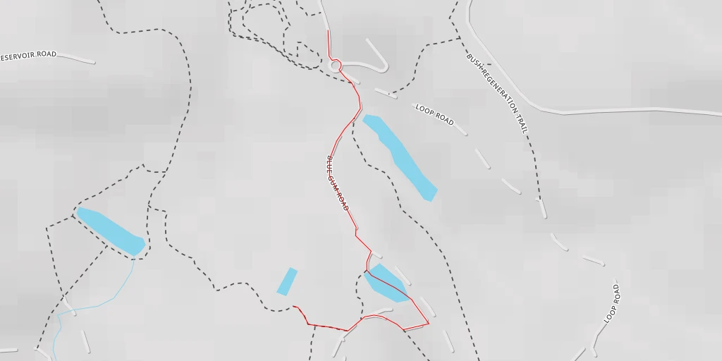 Map of the trail for Blue Gum Road - Blue Gum Road - Newcastle-Maitland