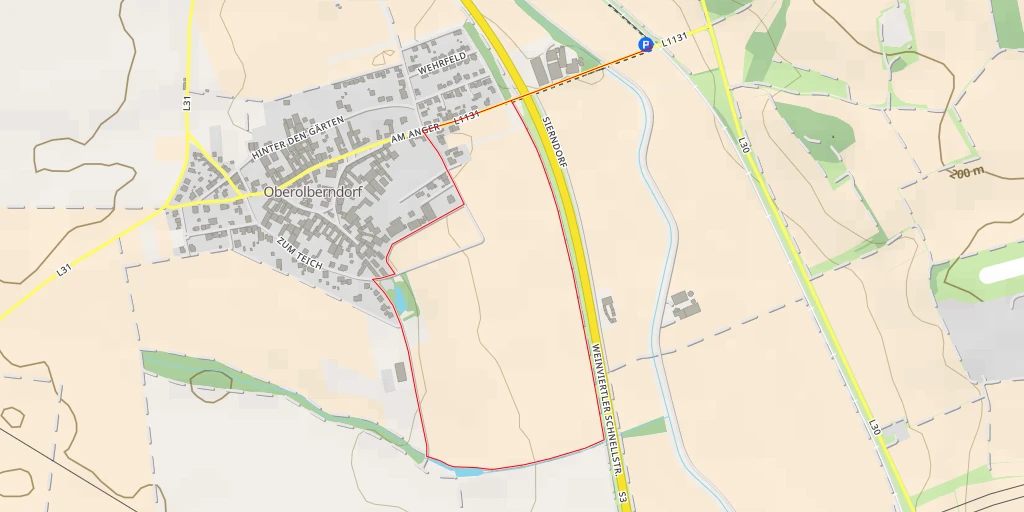 Map of the trail for Sierndorf