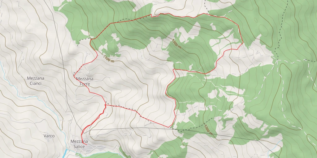 Map of the trail for Palladoro