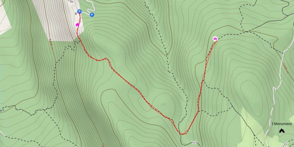 Map of the trail for IPV4