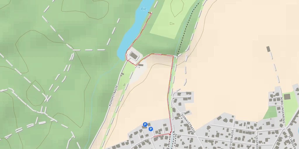 Map of the trail for Bie