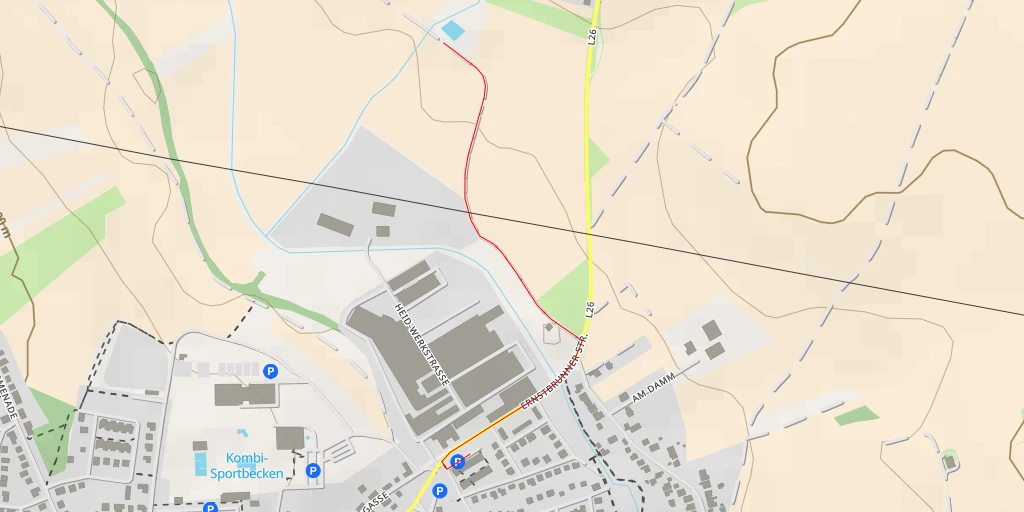 Map of the trail for Josef Sladek-Straße