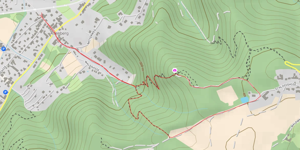 Map of the trail for Schloßgasse - Sankt Andrä-Wördern