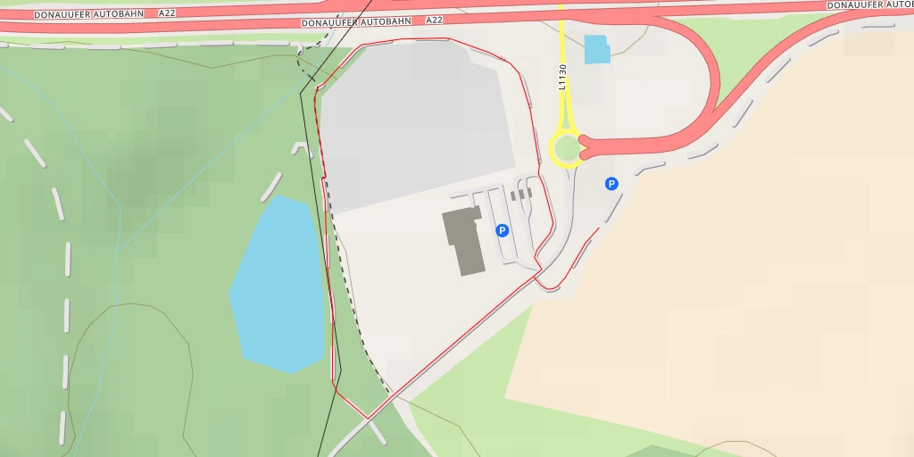 Map of the trail for Donauufer Autobahn