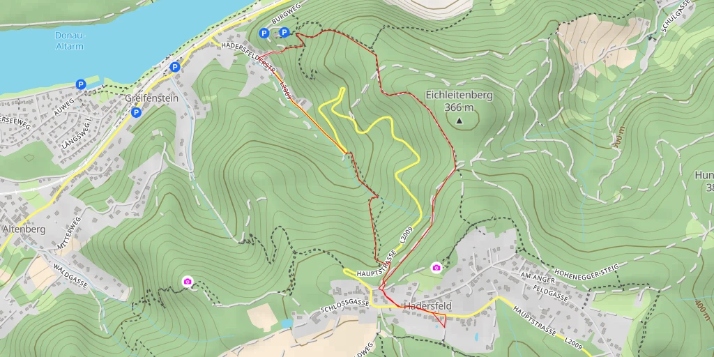 Map of the trail for Hauptstraße - Sankt Andrä-Wördern