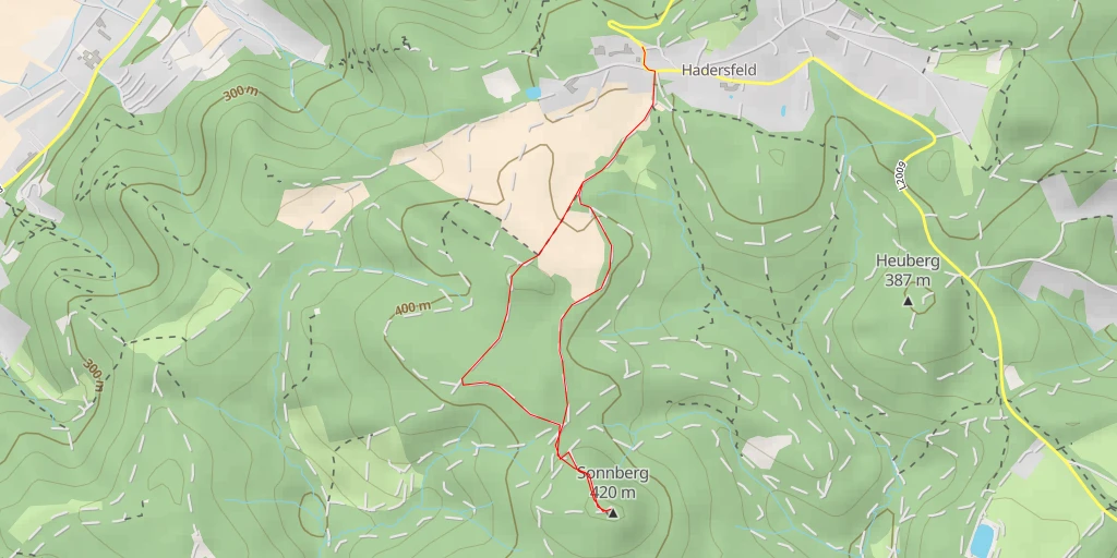 Map of the trail for Sonnberg