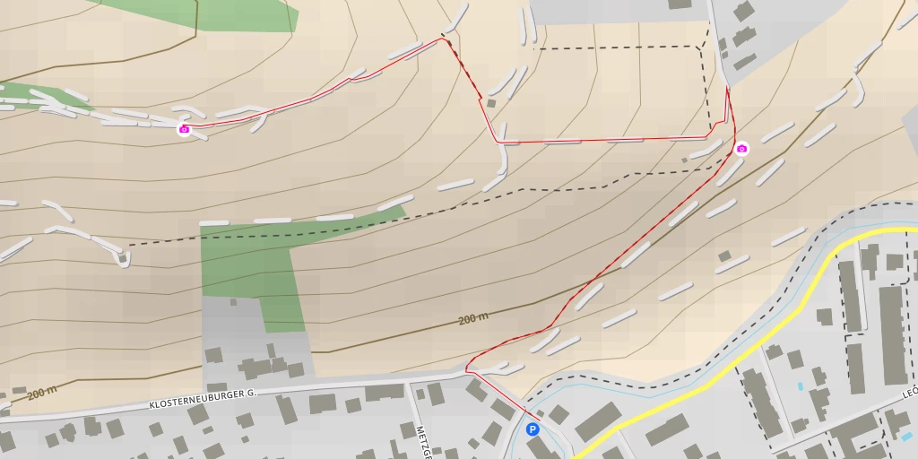 Map of the trail for Göbling - Klosterneuburg