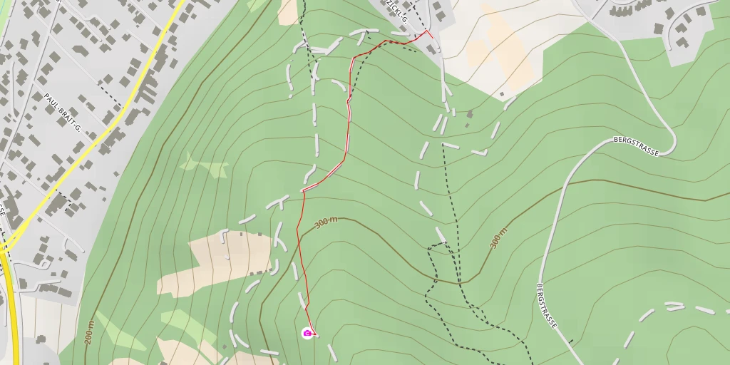 Map of the trail for Jungfern - Bisamberg