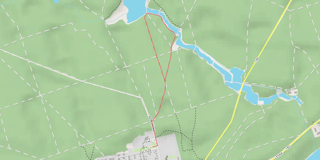 Map of the trail for Zamość