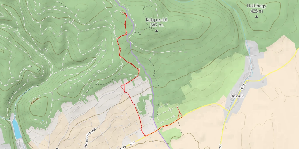 Carte de l'itinéraire :  B2.2 - Jagdlehrpfad