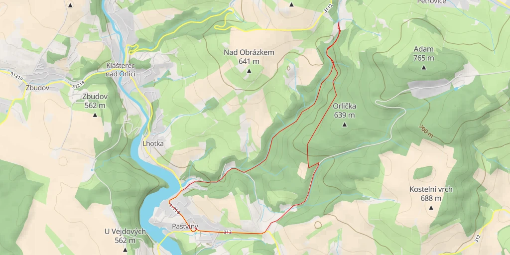 Map of the trail for 