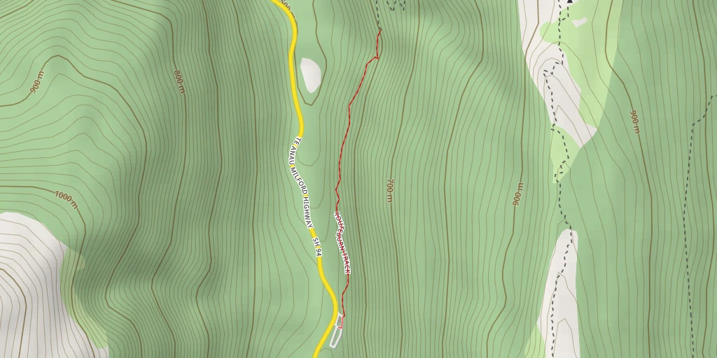 Map of the trail for Routeburn Track - Routeburn Track - Fiordland Community