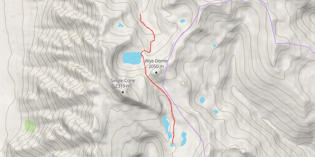 Map of the trail for Wye Creek Route - Wye Creek Route