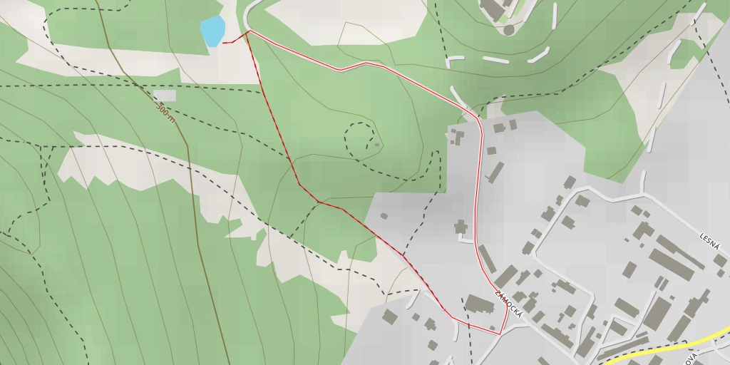 Map of the trail for Obydlia, terasy a spôsob života - Pivovarská