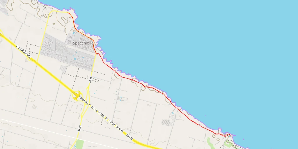 Map of the trail for Laghetto di Penna Grossa