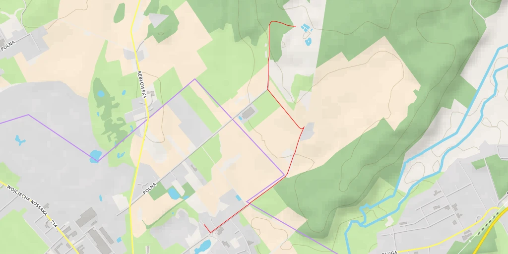 Map of the trail for Łąkowa - Łąkowa