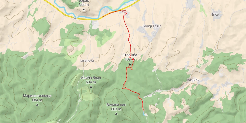 Map of the trail for 