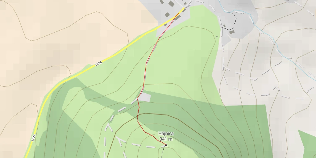 Carte de l'itinéraire :  Hájnica