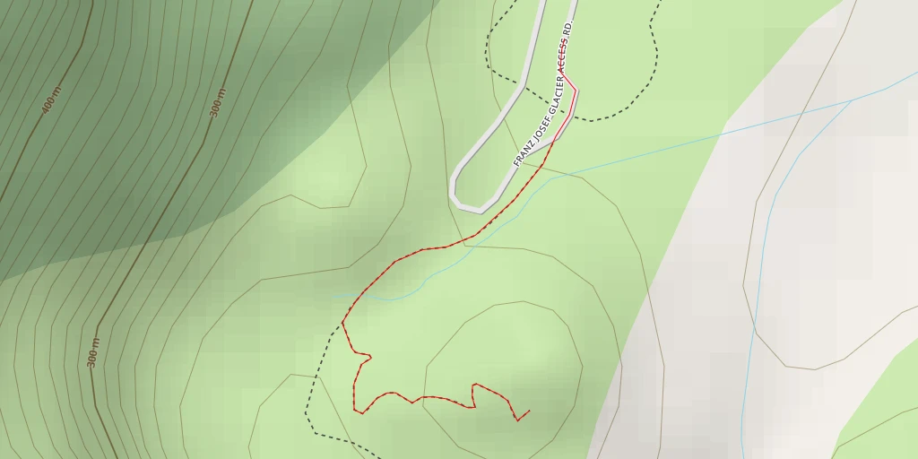 Map of the trail for Sentinel Rock