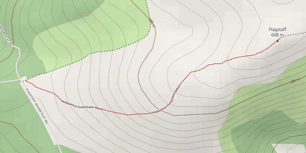 Map of the trail for Flagstaff