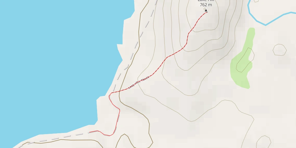 Map of the trail for Lake Hill