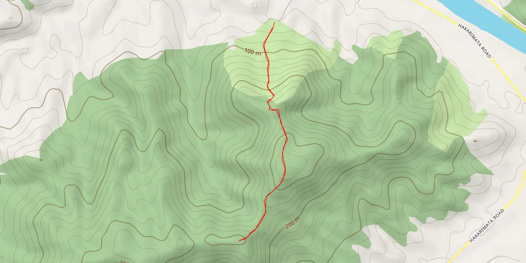 Map of the trail for Hakarimata Walkway - Hakarimata Walkway