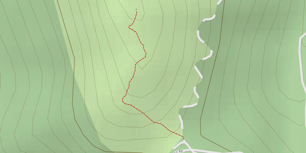 Map of the trail for Tokatea Lookout (John H. Lucas Lookout)