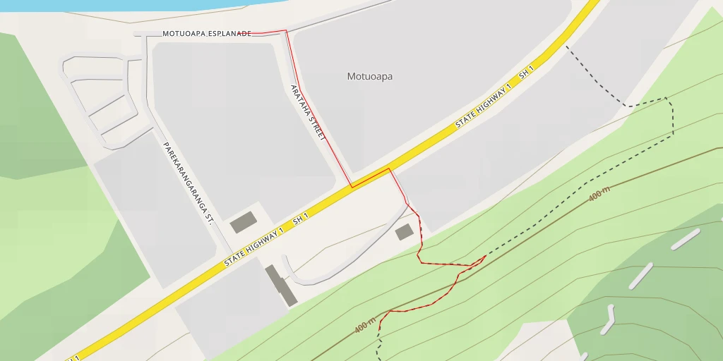 Map of the trail for Motuoapa Cliff Lookout - Motuoapa Cliff Lookout Track