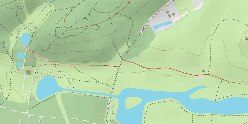 Map of the trail for Droga pożarowa nr 2 - Bydgoszcz