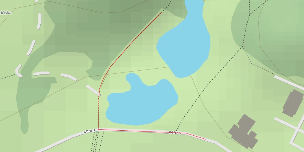 Map of the trail for Ogród Botaniczny Leśnego Parku Kultury i Wypoczynku w Bydgoszczy - Mrągowska - Bydgoszcz