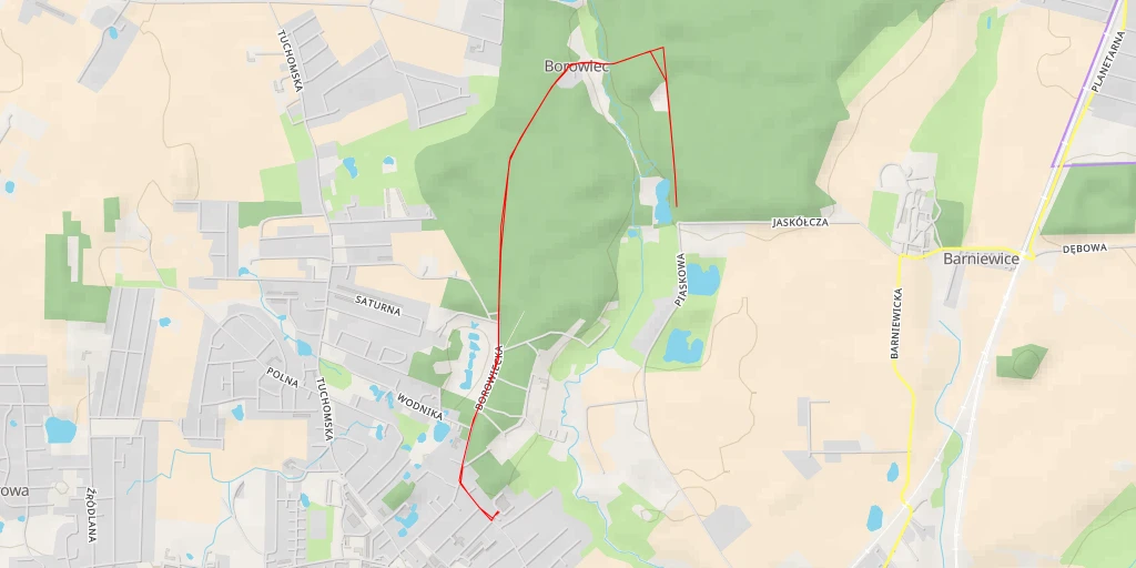 Map of the trail for Jaskółcza - Jaskółcza