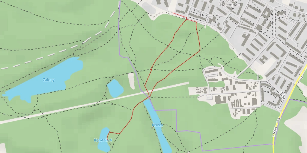 Map of the trail for Korytnik 4