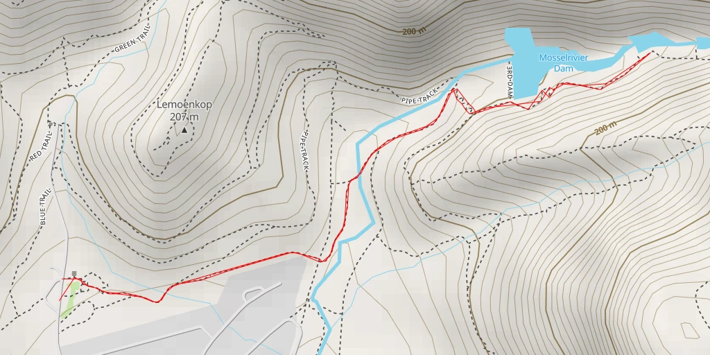 Map of the trail for Fernkloof Nature Reserve - Overstrand Local Municipality