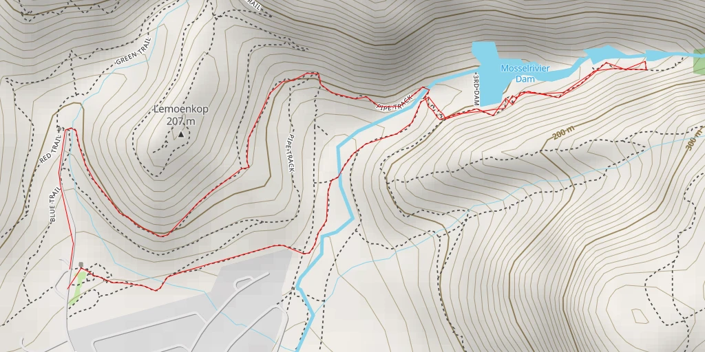 Map of the trail for Fernkloof Nature Reserve - Overstrand Local Municipality