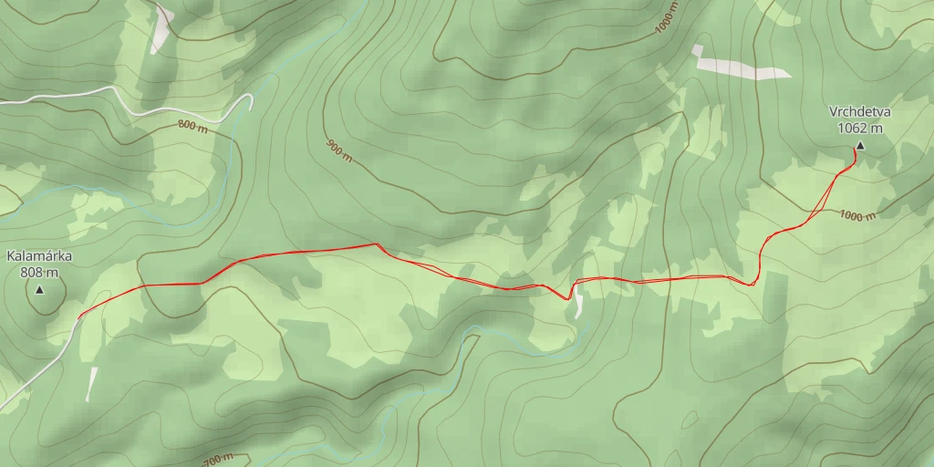 Carte de l'itinéraire :  Vrchdetva