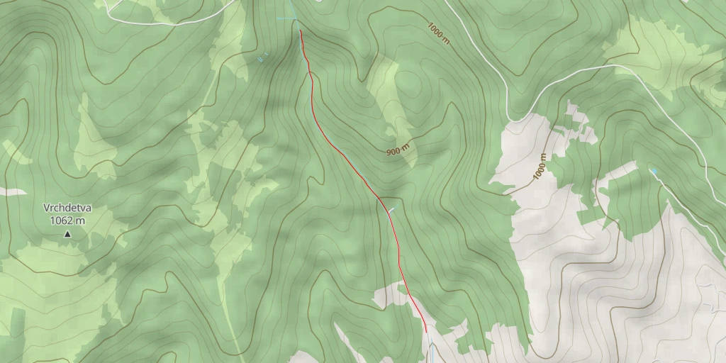 Carte de l'itinéraire :  Vodopád Bystré