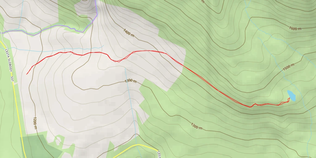 Carte de l'itinéraire :  Jamské pleso