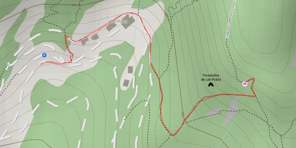 Map of the trail for el Cargol - Matadepera