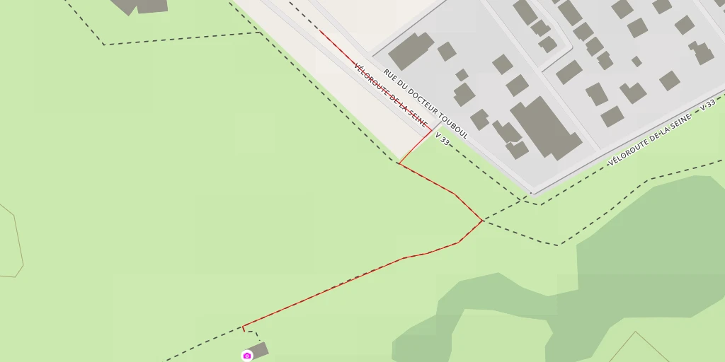 Map of the trail for Véloroute de la Seine