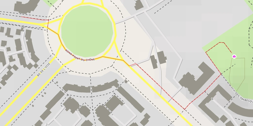 Map of the trail for Chemin de l'Arabesque