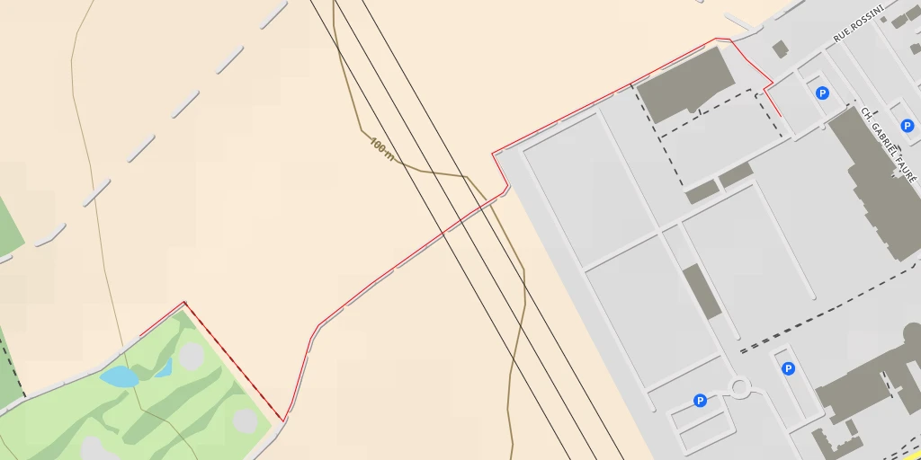 Map of the trail for Association Sportive du Golf d'Ecancourt - Chemin de la Croix Villecoq