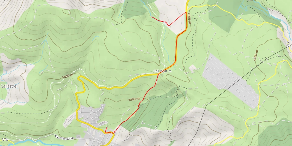 Carte de l'itinéraire :  Chemin des Estives - Chemin des Estives